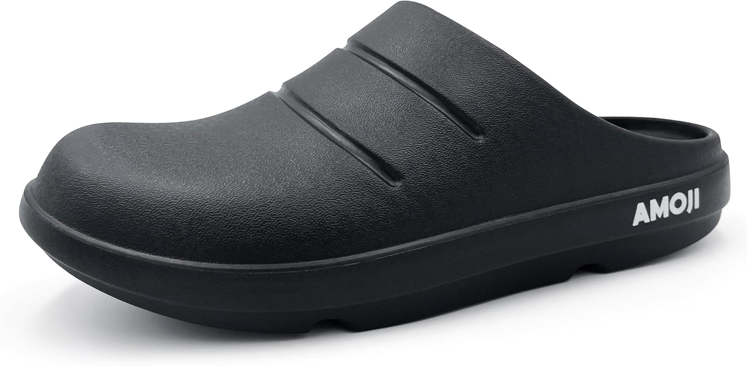 Amoji Unisex Arch Support Recovery Slide Sandals Orthopedic Clogs Athletic Shower Slipper XLS1556