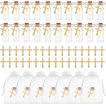50 Set Holy Water Bottle Container Catholic Baptism Favors For Guests Recuerdos De Bautizo Holy Water Bottles Botellitas Para Agua Bendita First Communion Favors For Guests Church Wedding