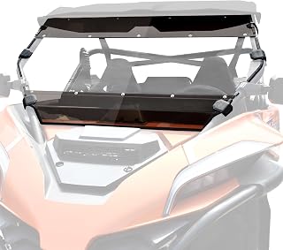 SAUTVS Front Full Windshield for CFMOTO ZForce 950, Clear Tinted Hard Coated Full Windscreen Front Window for CFMOTO ZForce 950 HO SPORT 2022-2023, 950 HO EX 2022-2024, 950 SPORT 2020-2022 Accessories