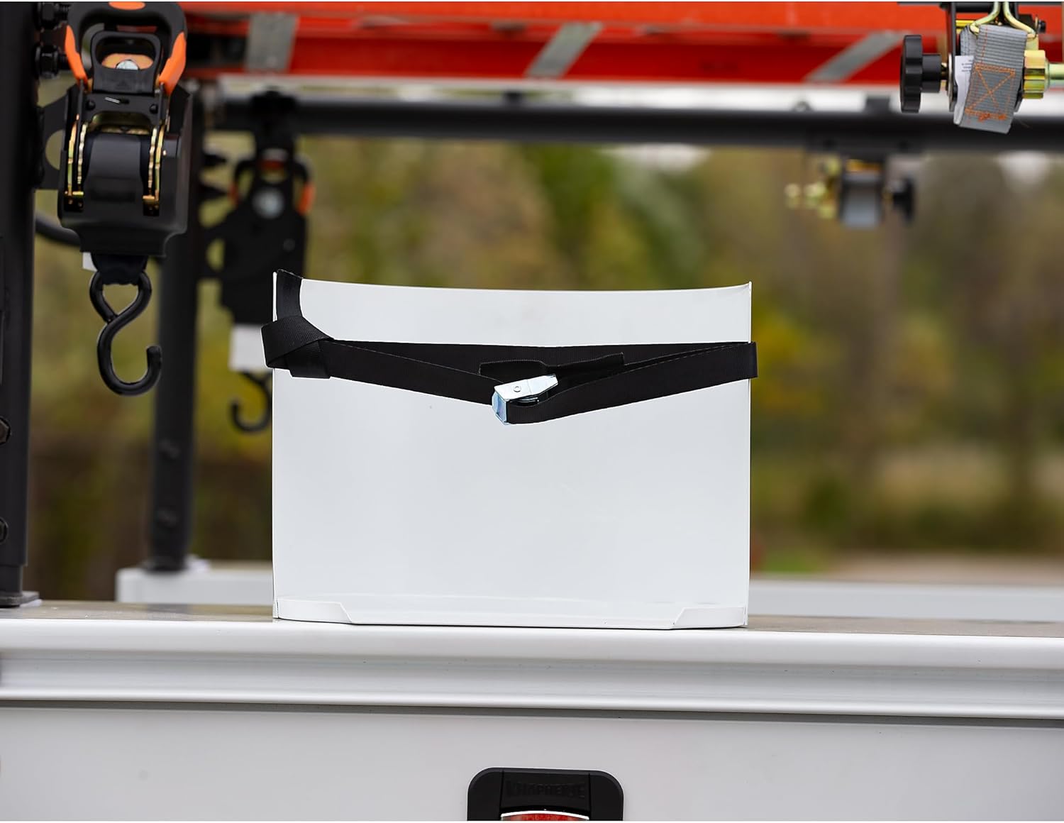 Buyers Products 5201005 5 Gallon Water Cooler Rack for Truck, White Steel With Flat Surface, Trucks & Trailer Accessories, Water Jug Holder for Truck