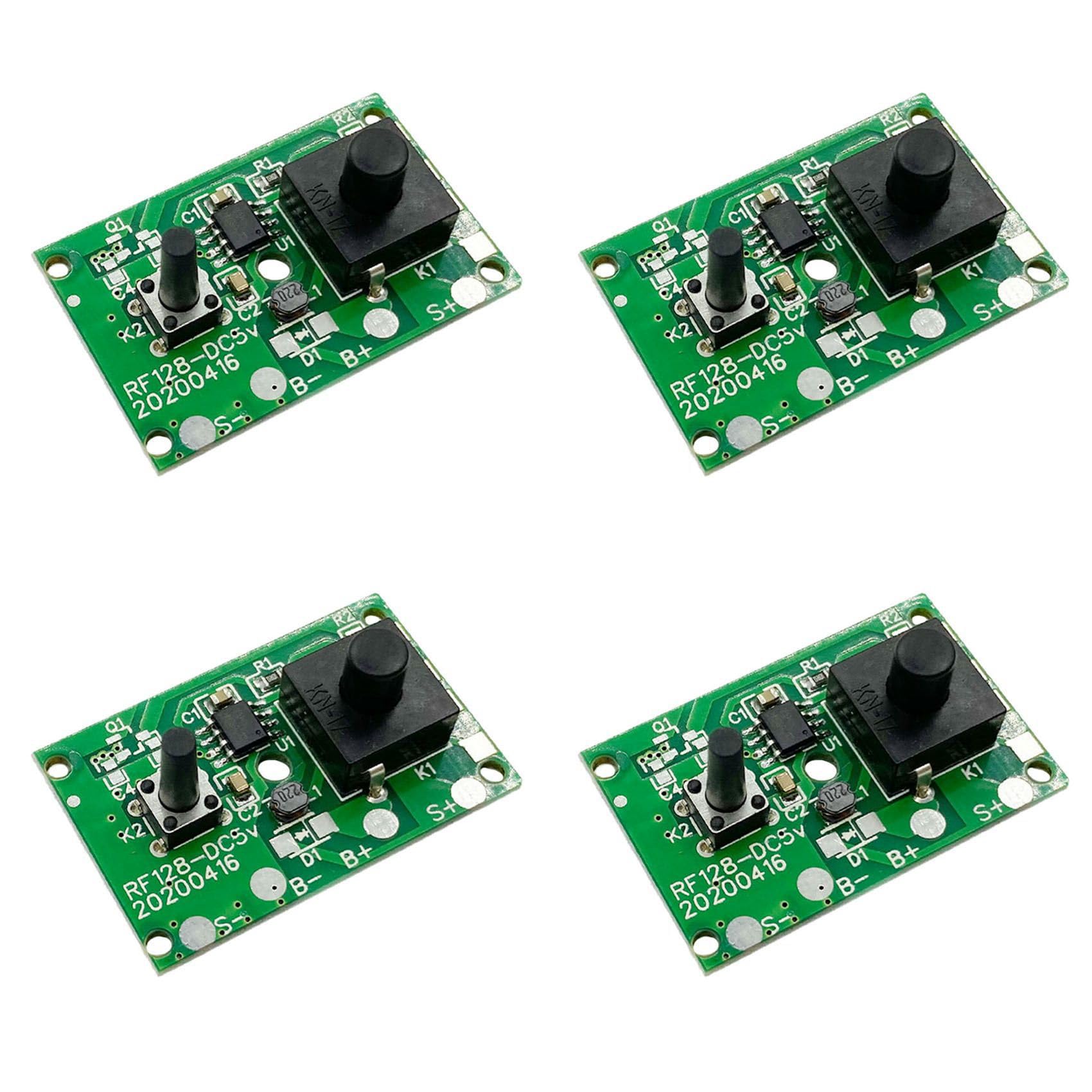 Hndhbfgrt 4X 1.2V Solar Lamp String Control Board Circuit Board with Switch Solar Street Light Control Panel Controller Module