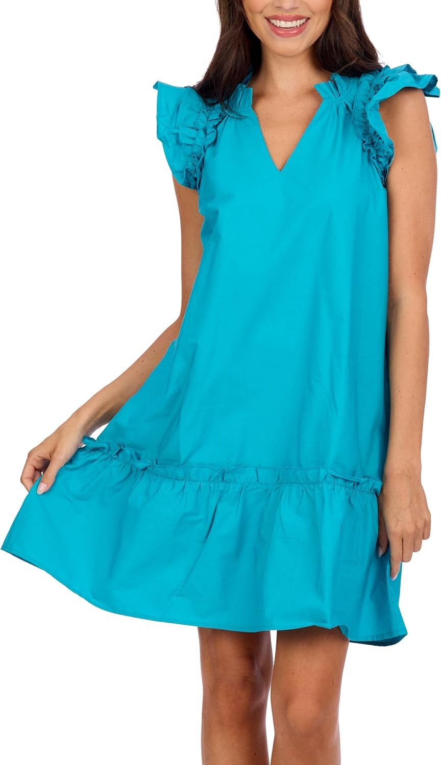 Mud Pie Women's Mud Pie Women's Riggs Ruffle Dress