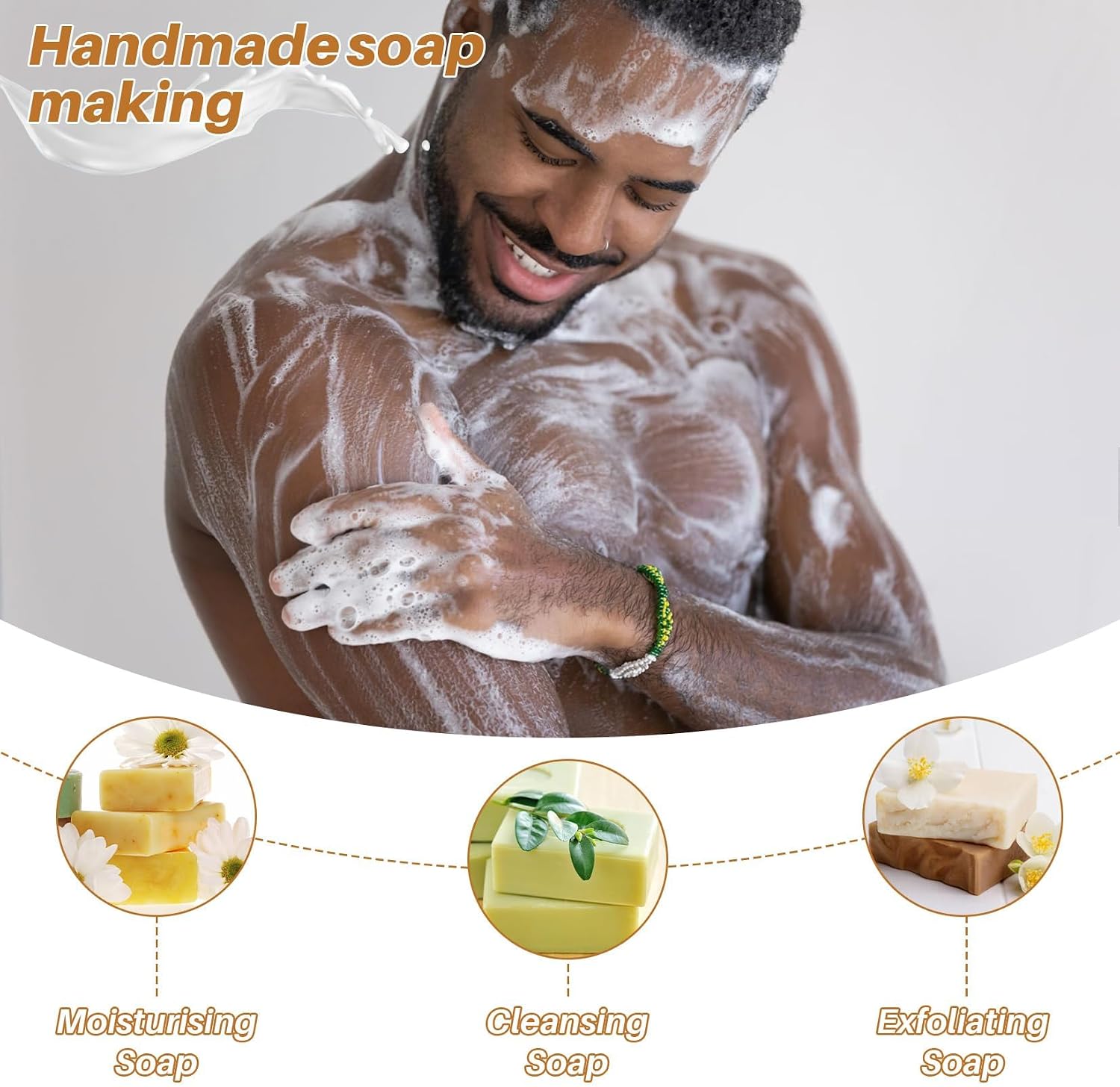 Sukh Goat Milk Soap Base - 430g(0.95lb) Pre-Cut Melt and Pour Soap Base with Glycerin & Organic Nourishing Oils, Moisturizing Ingredients for Homemade Soapmaking