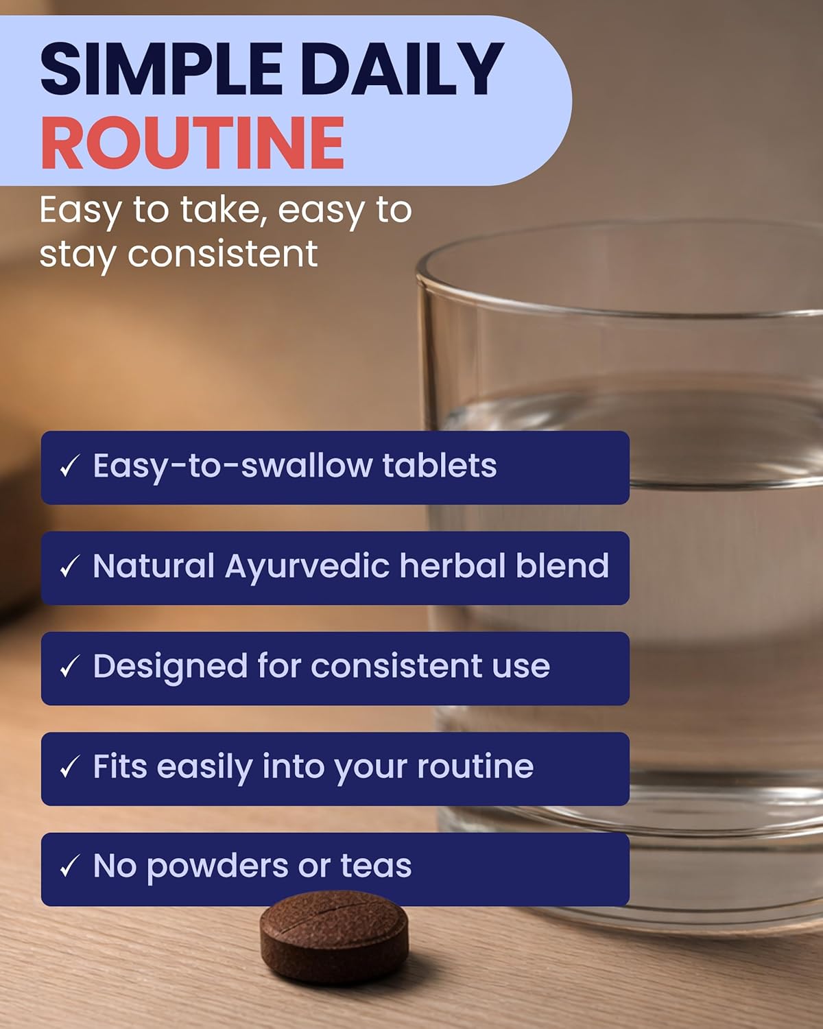 Nirogam Purushrink - BPH Prostate Supplement for Men, Supports Better Sleep & Urinary Health - Natural Ayurvedic Herbal Supplement 120 Tablets - Vegan, Dairy Free, Gluten Free