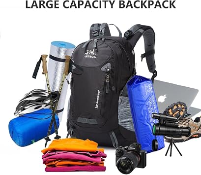 2024 New Hiking Backpack,Large 35L Travel Backpacks Water Resistant Climbing Outdoor Sports Daypack,Green,35L