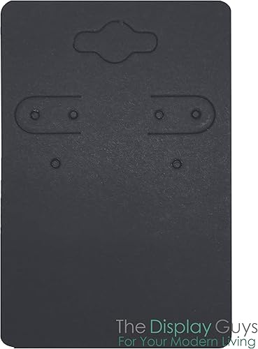 Vista 32 de The Display Guys Pack of 100 pcs 2x2 inch (5x5 cm) White Paper Necklace Earrings Display Hanging Cards for Jewelry Accessory Display