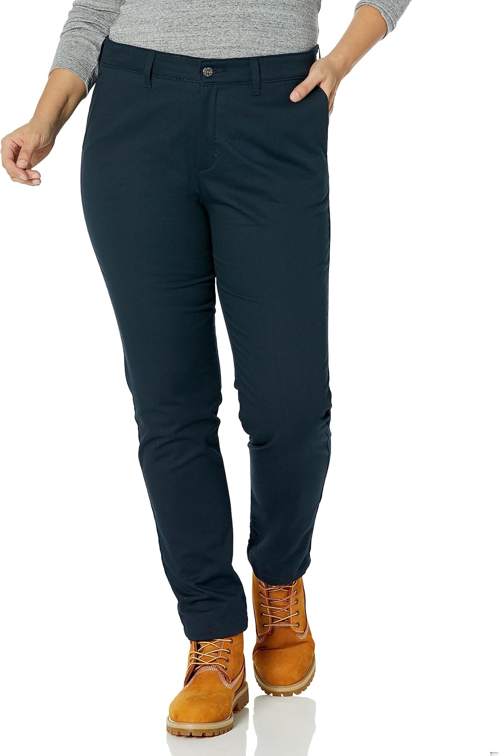 Dickies Womens Women's Plus Skinny Twill Pants
