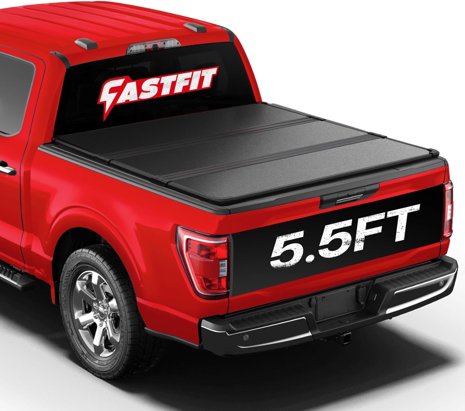 FASTFIT Hard Tri-Fold Tonneau Cover Fits 2015-2026 F150 with 5.5' (67.1in) Truck Bed | On Top |