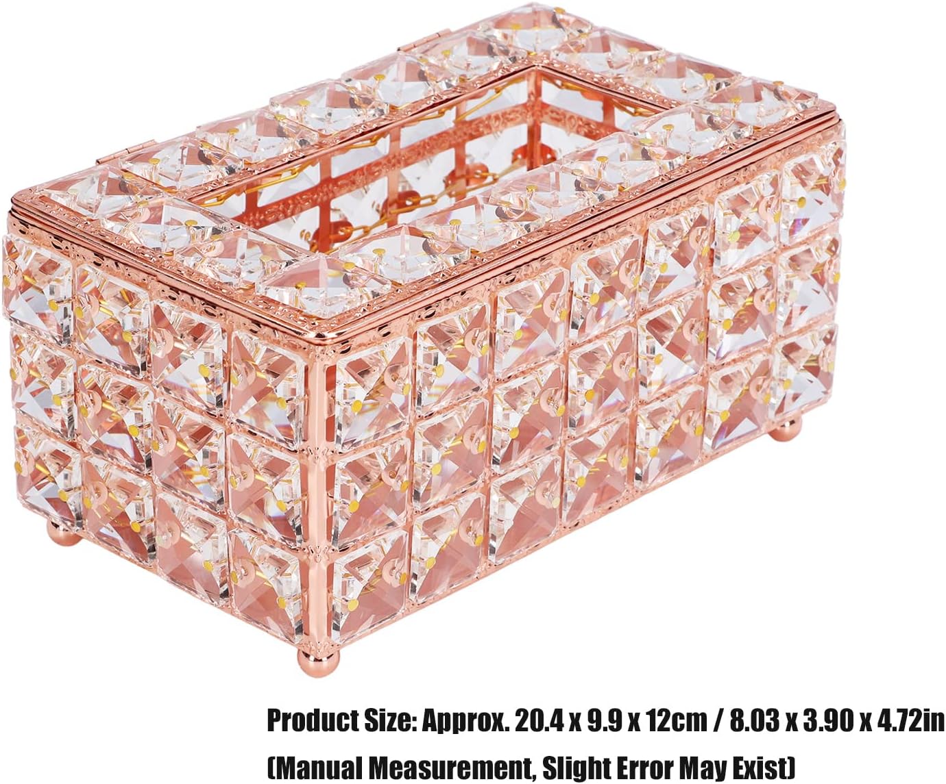 Multifunctional Clear Tissue Box Holder - Rectangular Decorative Cover for Bathroom, Kitchen, Office