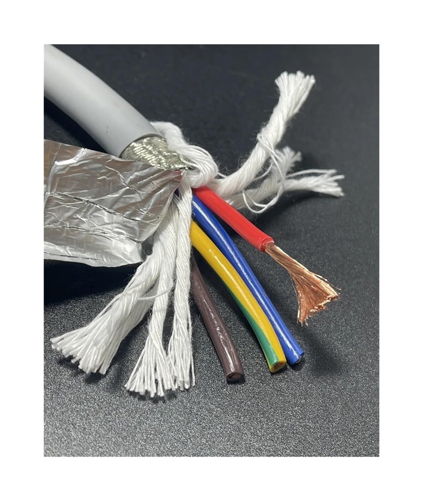 Cavo schermato for traino da 1 m 2-12 conduttori, 13/15 AWG,5/2,5 mm² | Filo di rame flessibile resistente alla flessione in PVC(7 cores,13 AWG 1m)