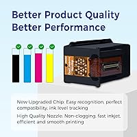 Vista 6 de TOKYOINK 67XL Cartucho de tinta negro de repuesto para HP 67 Ink XL HP67 HP67XL (negro, 2 unidades) compatible con DeskJet 2855e 2827e 2800e 4255e