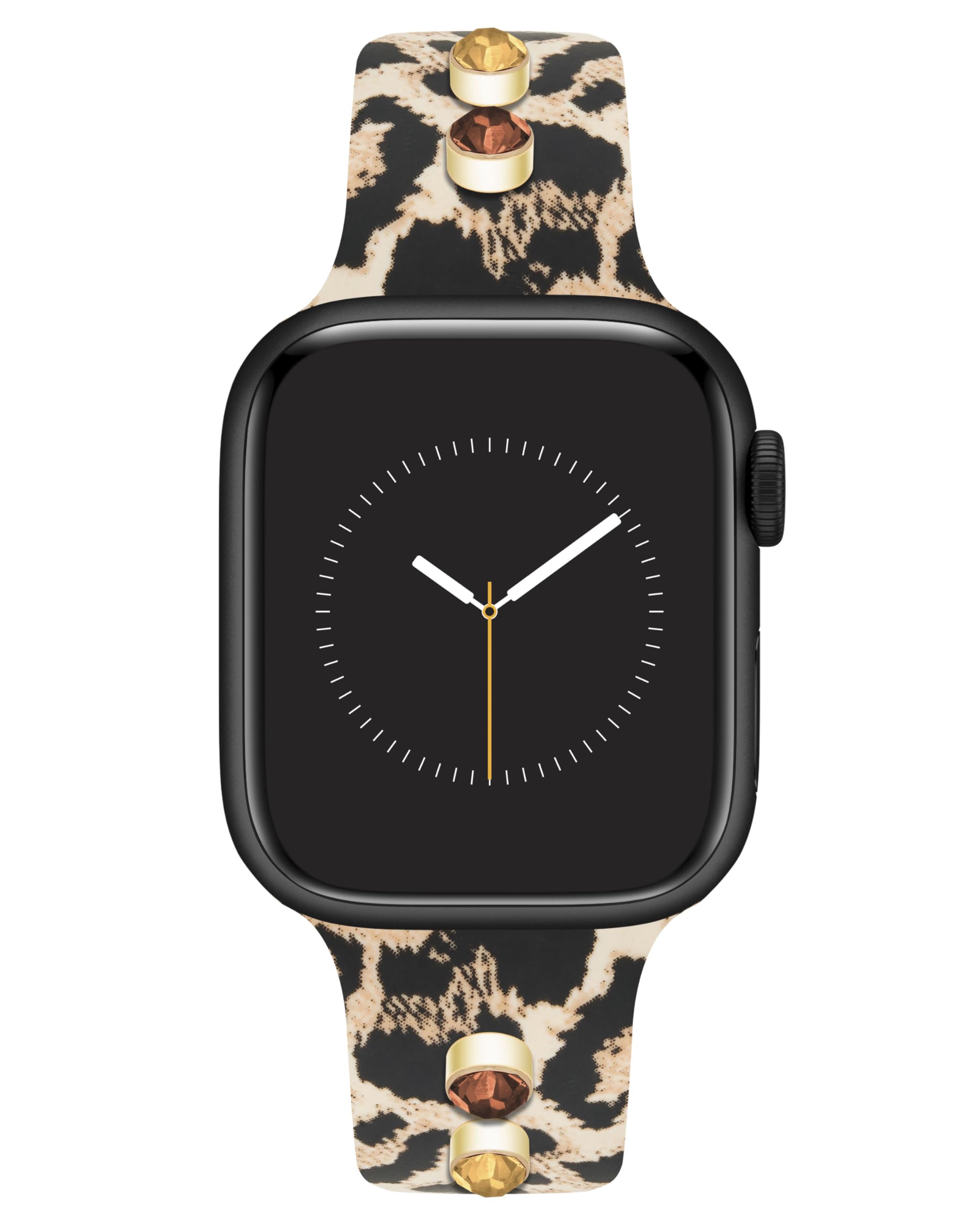 Anne Klein Silicone Fashion Band for Apple Watch Secure Adjustable Apple Watch Band Fits Most Wrists