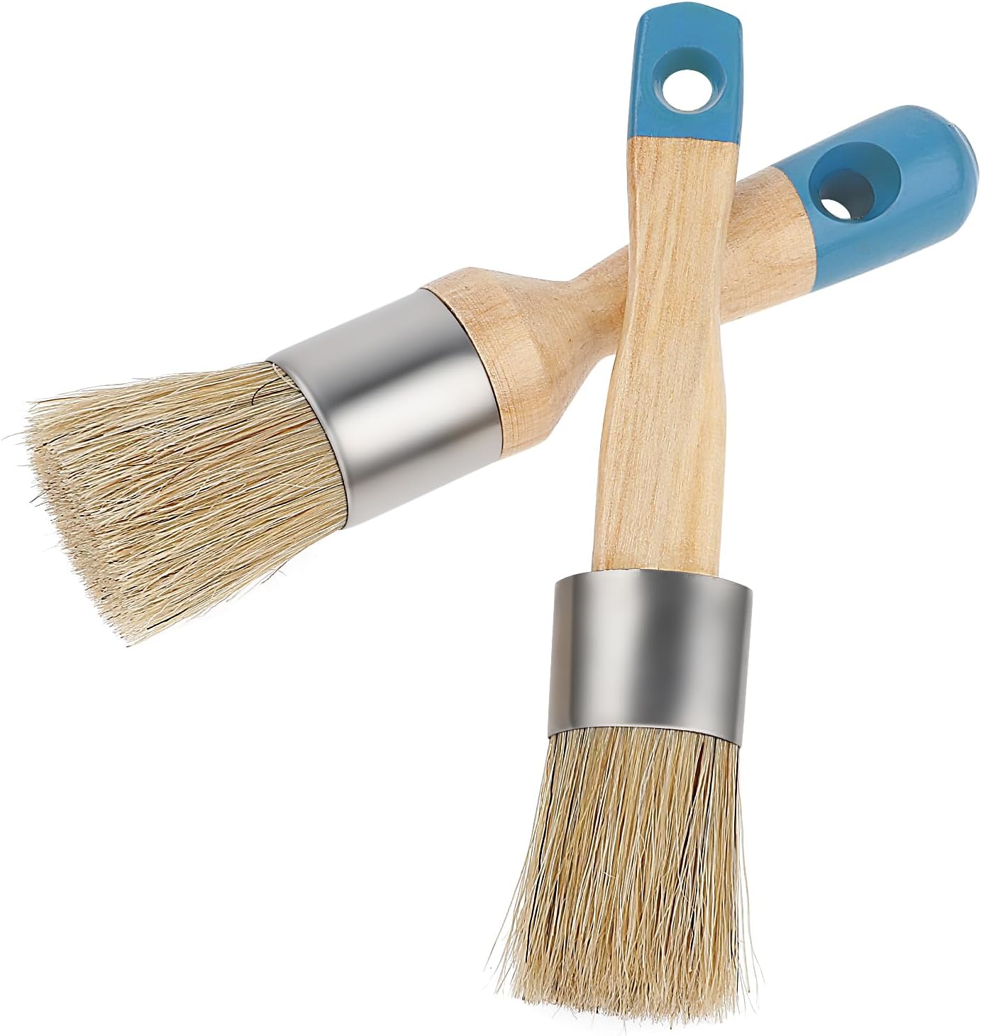 DSLSQD 2 Pack Chalk Paint Brush, Chalk and Wax Paint Brush