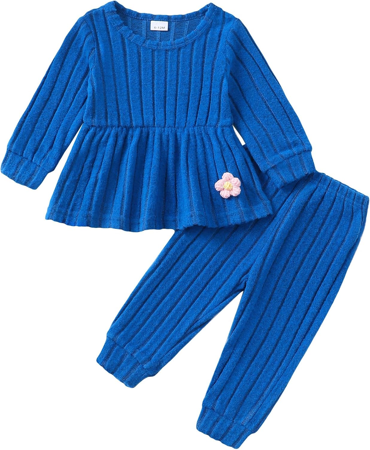 Mioglrie Toddler Baby Girl Clothes Fall Winter Outfits Infant Girl Sweatshirt Top 6 9 12 18 24 Months 2T 3T Pants Set