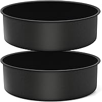 Vista 1 de P&P CHEF Molde para pasteles de 9.5 pulgadas, antiadherente, redondo, para hornear, juego de moldes para tartas para cumpleaños, bodas, 2.94