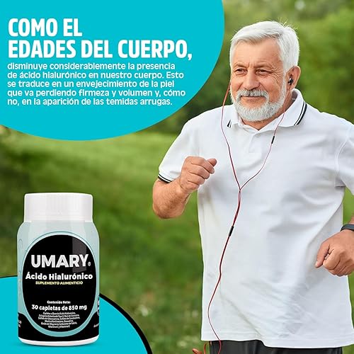 Miniatura 5 de WellnessMax Umary - Suplementos de ácido hialurónico, colágeno, cúrcuma, ortiga para la piel juvenil y la comodidad de las articulaciones (paquete