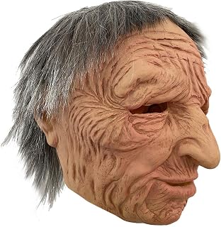 Pacoco Atongqu Halloween holiday funny mask Realistic Cosplay Supersoft Old Man Adult Mask Scary Mask for Adult Man Woman Horror Props Evil Masks