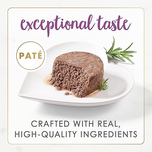 Miniatura 2 de Purina Fancy Feast Paté - Comida húmeda enlatada para gatos adultos, Paté Natural Gourmet
