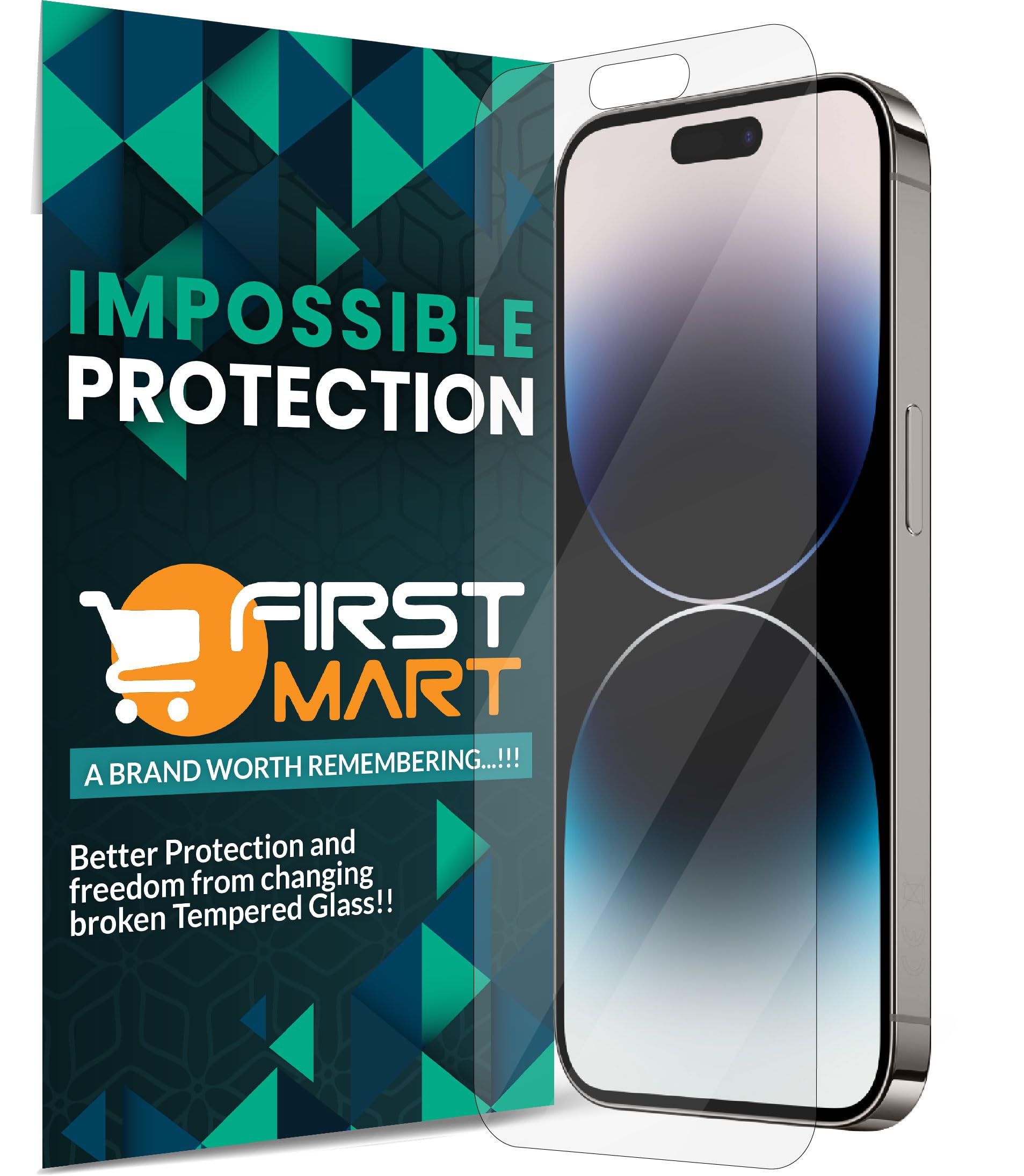 FIRST MART Screen Protector for iPhone 14 Pro Max (6.7 Inch) Crystal Clear Impossible Fiber Case Friendly Protection with Easy Installation Kit| Crystal Clear (B0C346LBQD) Amazon Price History, Amazon Price Tracker