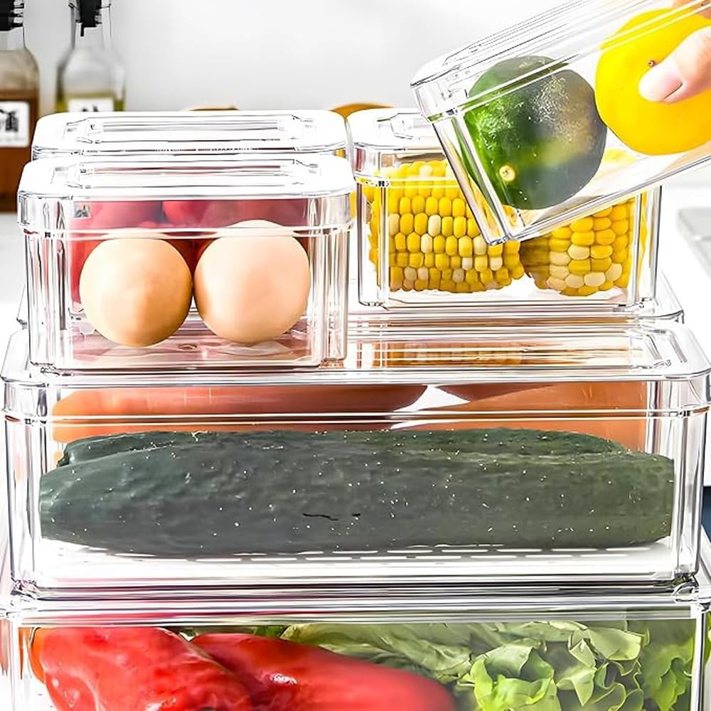 Recipientes duraderos para frutas, ideales para almacenar alimentos