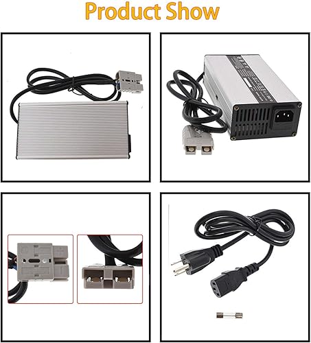 Miniatura 2 de WFLNHB Reemplazo del cargador de batería 36VOLT 5AMP para carrito de golf EZGO Marathon Yamaha SB50 Flat Style Plug 83-94