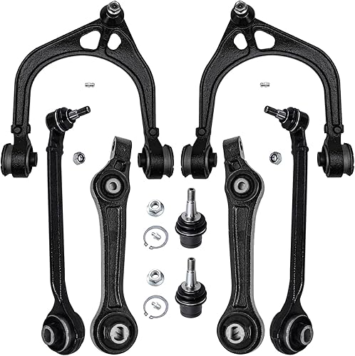 Miniatura 946 de Detroit Axle - Kit de brazos de control de extremo delantero RWD para Dodge Ram 03-06 2500 3500, 2 brazos de control superior con rótula 2 varillas