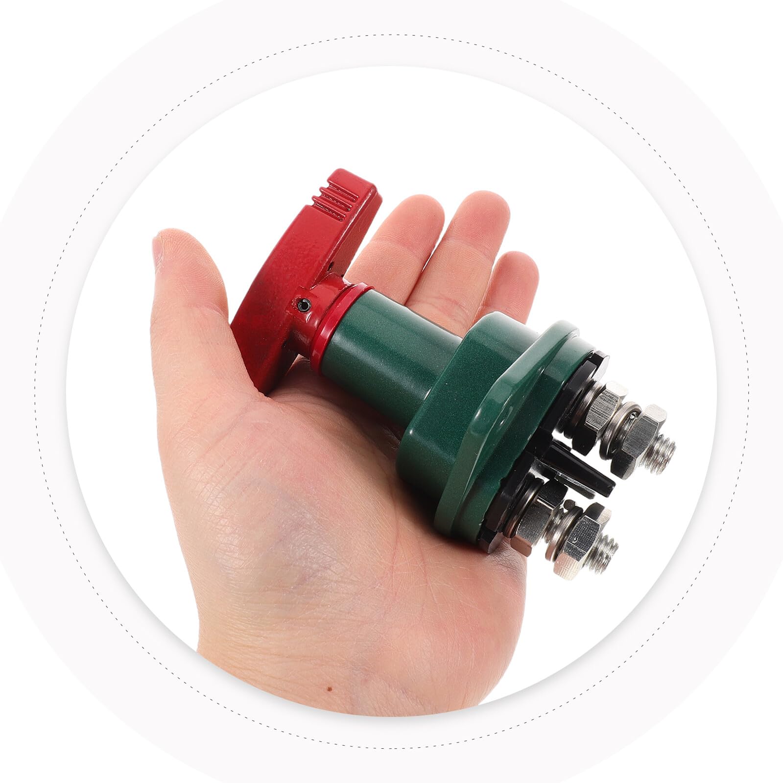 Interruttore di Disconnessione Batteria 12-24v 300a per Auto Camper Barca, Dispositivo Elettrico di Interruzione Alimentazione Protezione Emergenza e Resistenza Anticorrosione