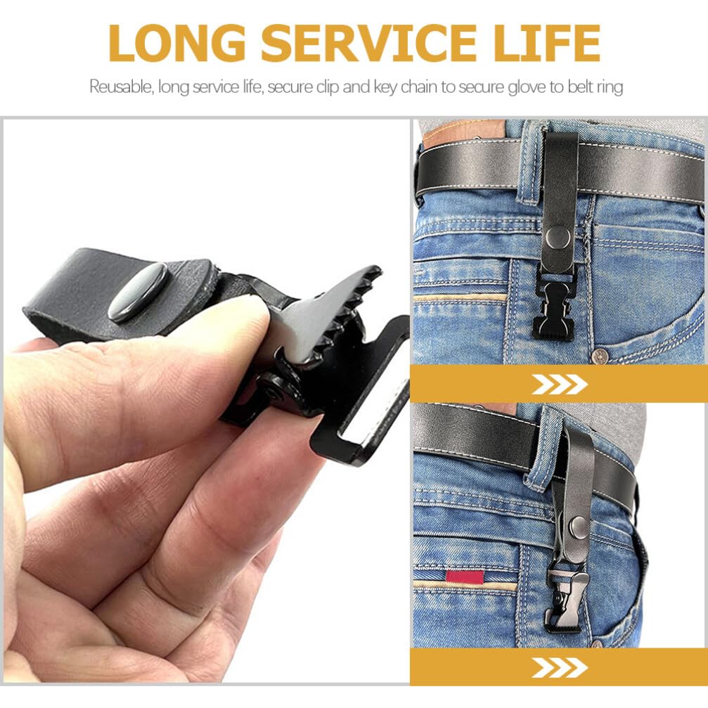 Sosoport Fire Brigade Glove Clip Work Glove Clip Glove Clip Holder for Belt Turnout Gear Firefighter Guard Labor Work Clamp Safety - Image 3