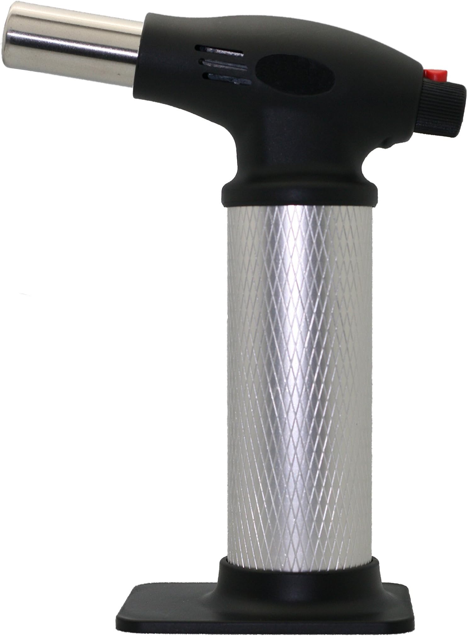 All Splendid Brazing Blow Torch- Metal Tank Strong Flame Butane Torch-Soldering Torch-Wielding Torch-Culinary Torch- Kitchen Torch with Child Safety Lock (Silver)