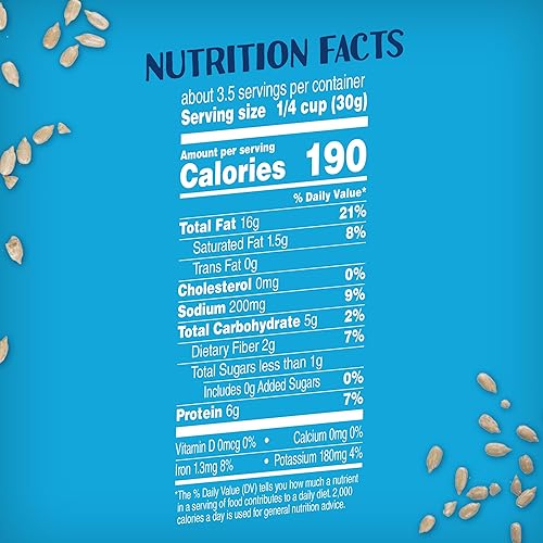 Miniatura 2 de BIGS Granos de girasol jumbo, sabor a sal marina sencilla, 3.5 onzas (paquete de 6)