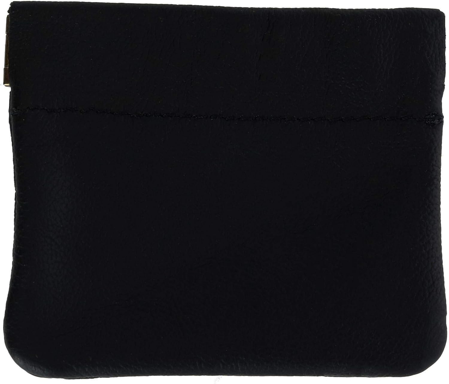 CTM レザースクイーズコインポーチ（ワンサイズ、ブラック）