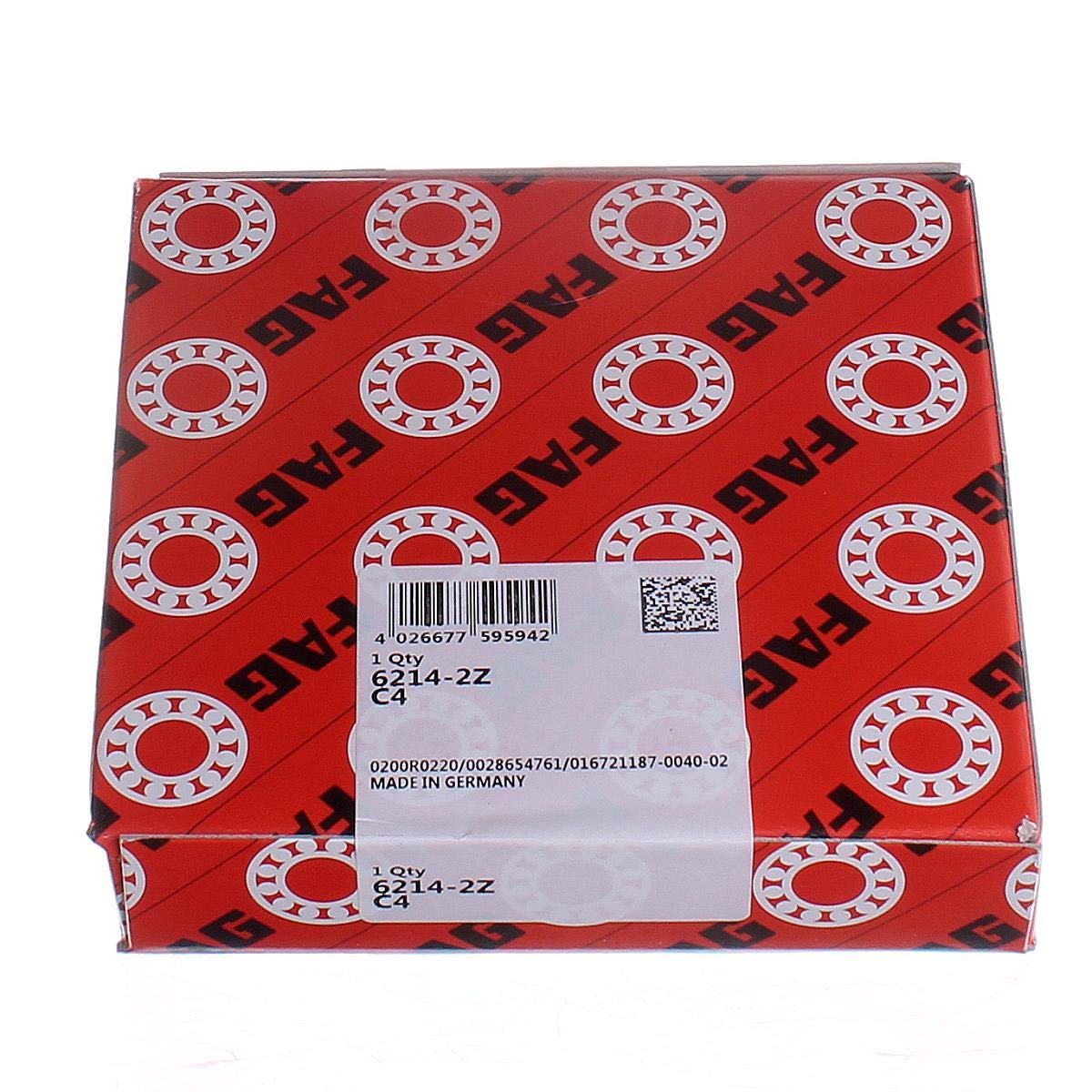 6214-2Z-C4 FAG Rodamiento de bolas cojinete 70x125x24mm