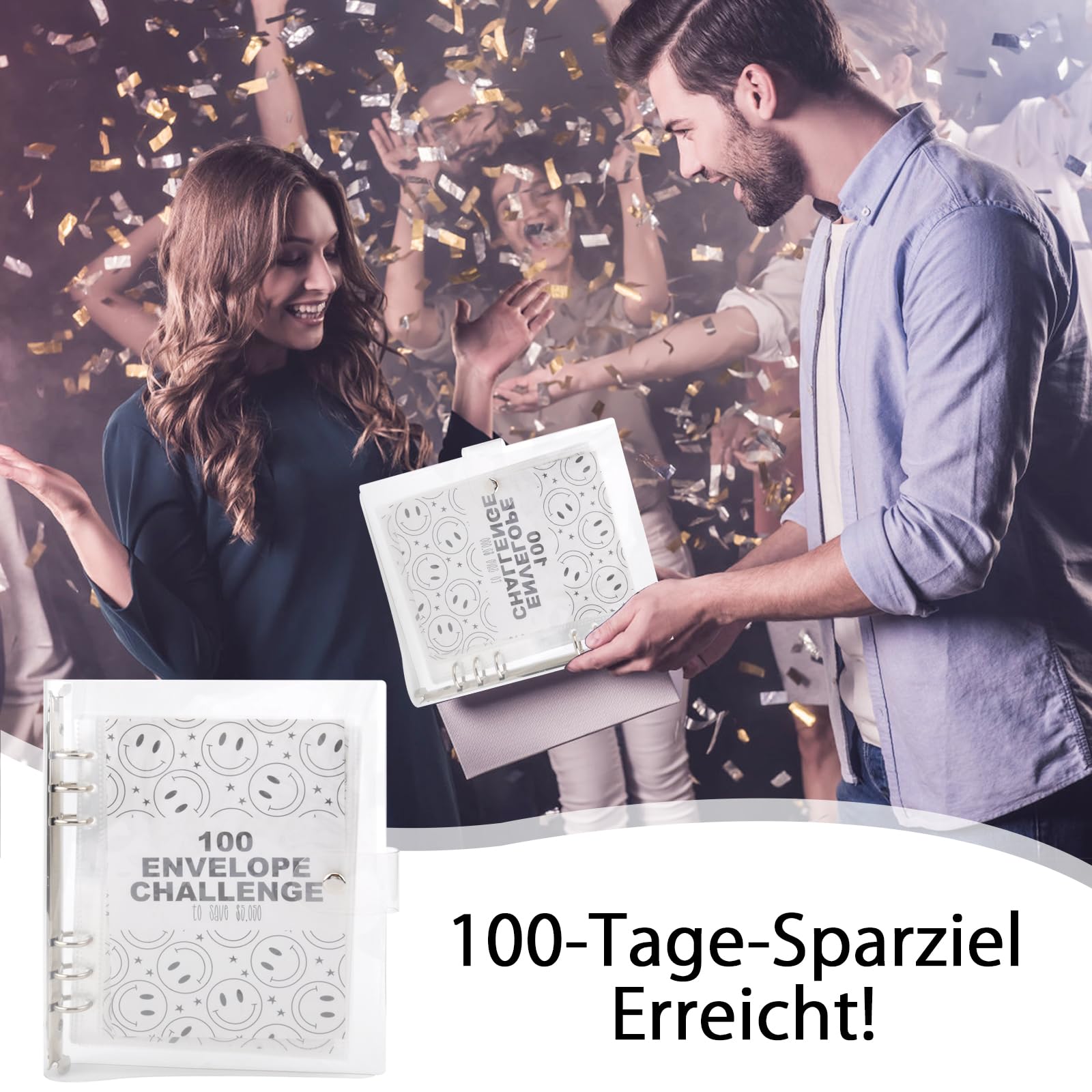 100 Envelope Spar Challenge - Budgetplaner Mit Umschlägen Für Geldsparen