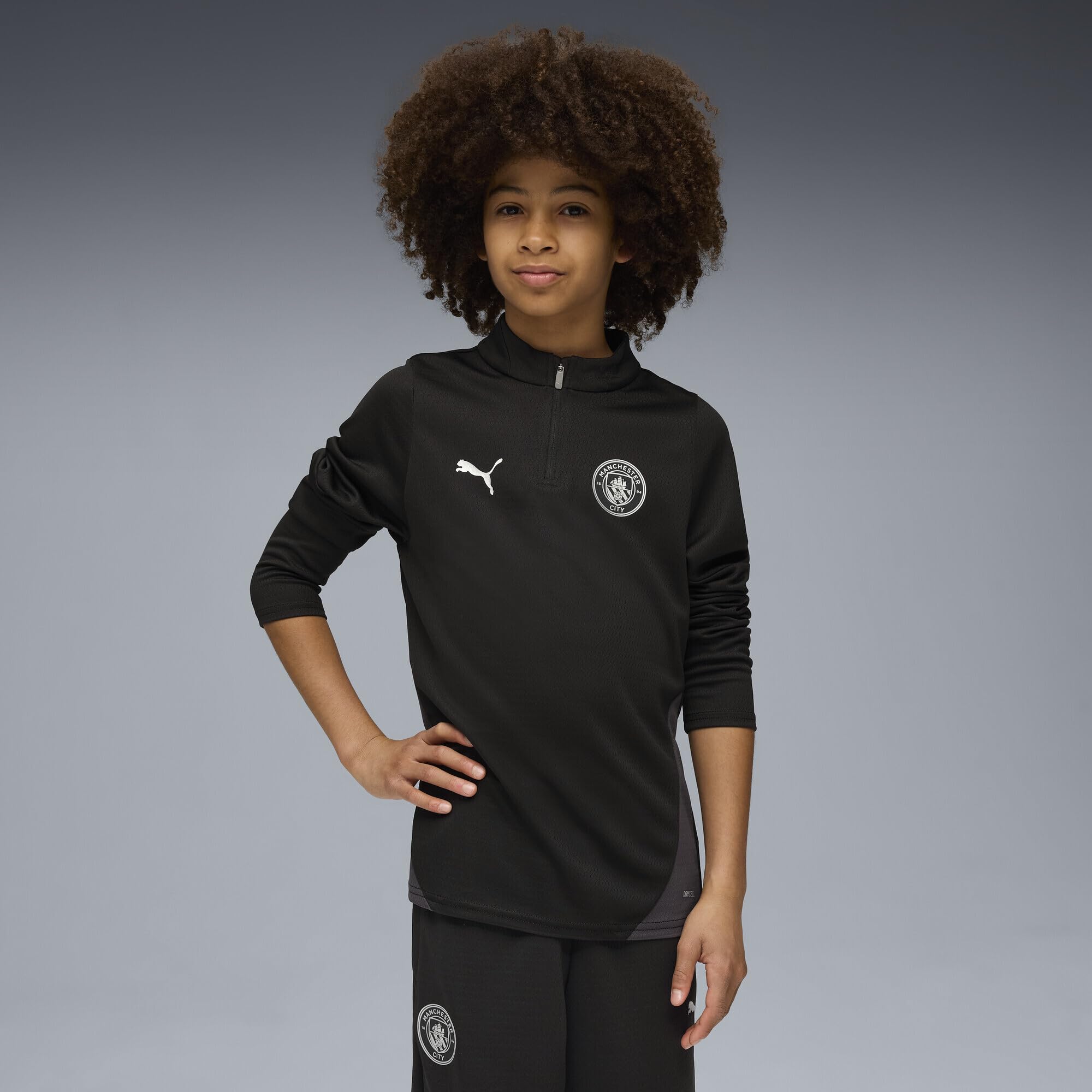 Puma Manchester City FC Kinder Training 1/4 Zip Langarm T-Shirt 25/26