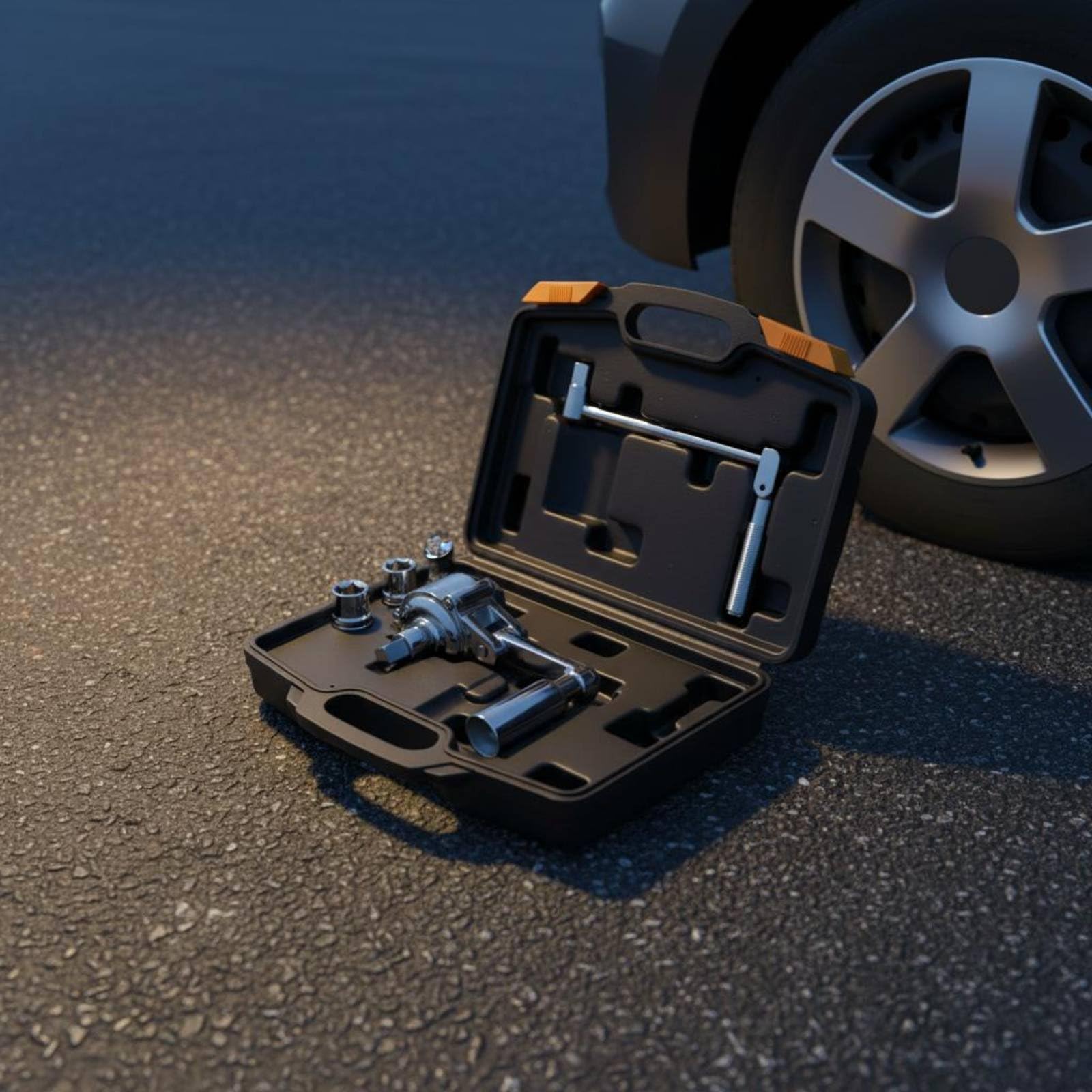 Reifenwechsel Schlüssel set Radwechsel Werkzeug Ratschenradschlüssel Lug-schlüssel Autozubehör aus Chrom-vanadium-stahl mit Stecknuss Sortiment für Auto SUV Werkstatt Reise Pannenstop