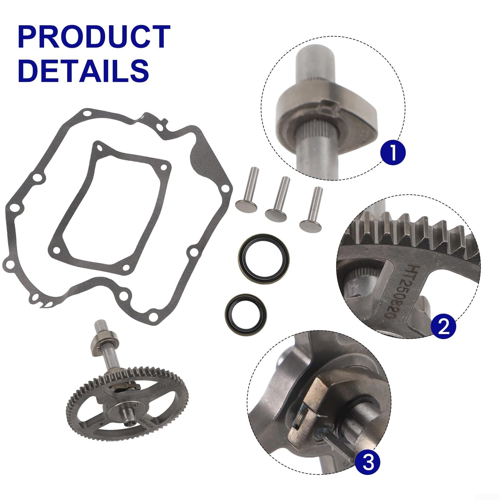 Nockenwellensatz Ersatz für 793880 793583 792681 791942 795102 mit Dichtung und Öldichtung, Stahl Motor Ventil Zug Teile für Rasenmäher Reparatur