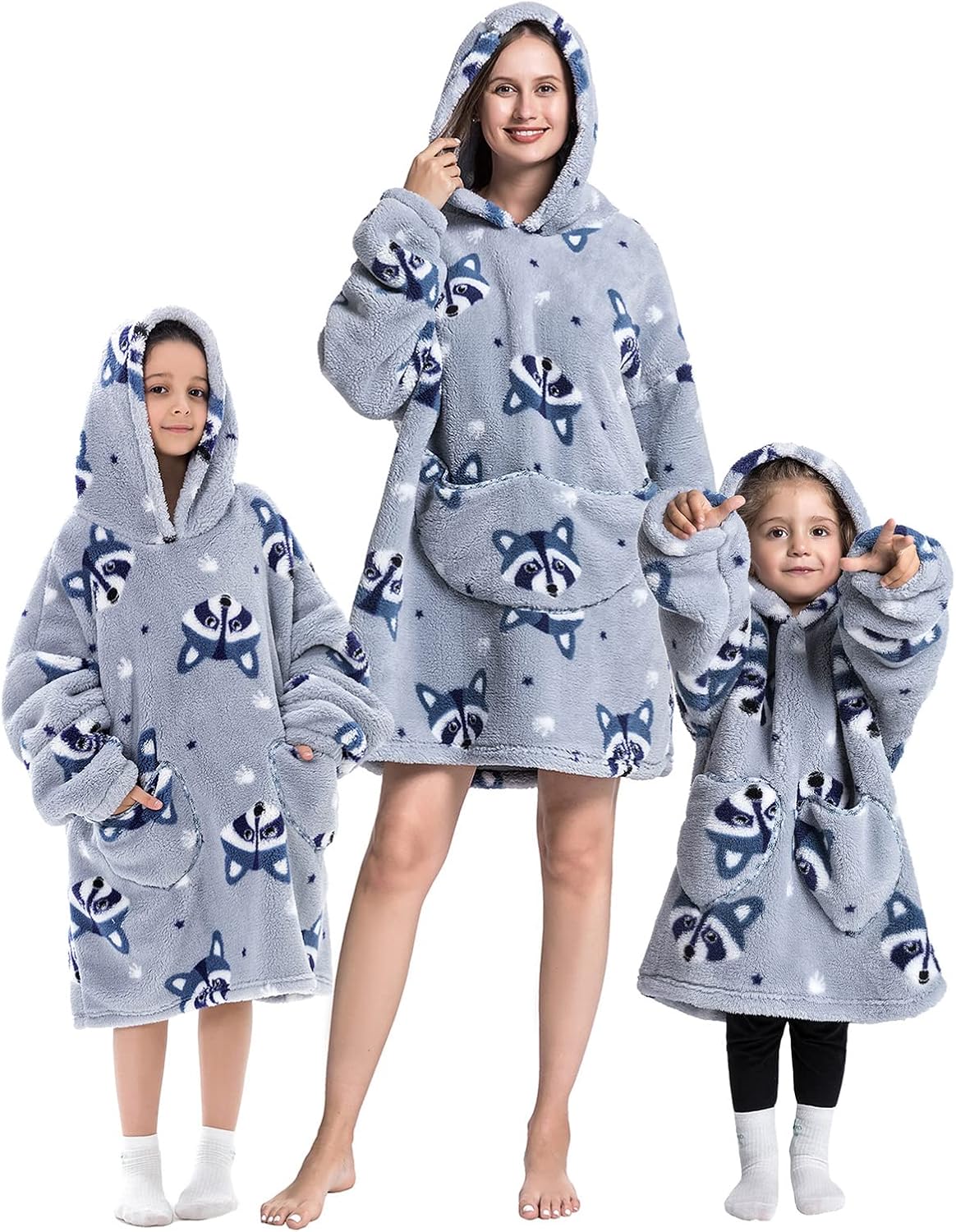 Adisputent Kids Hoodie Blanket Oversized Fleece Blanket Snuggle