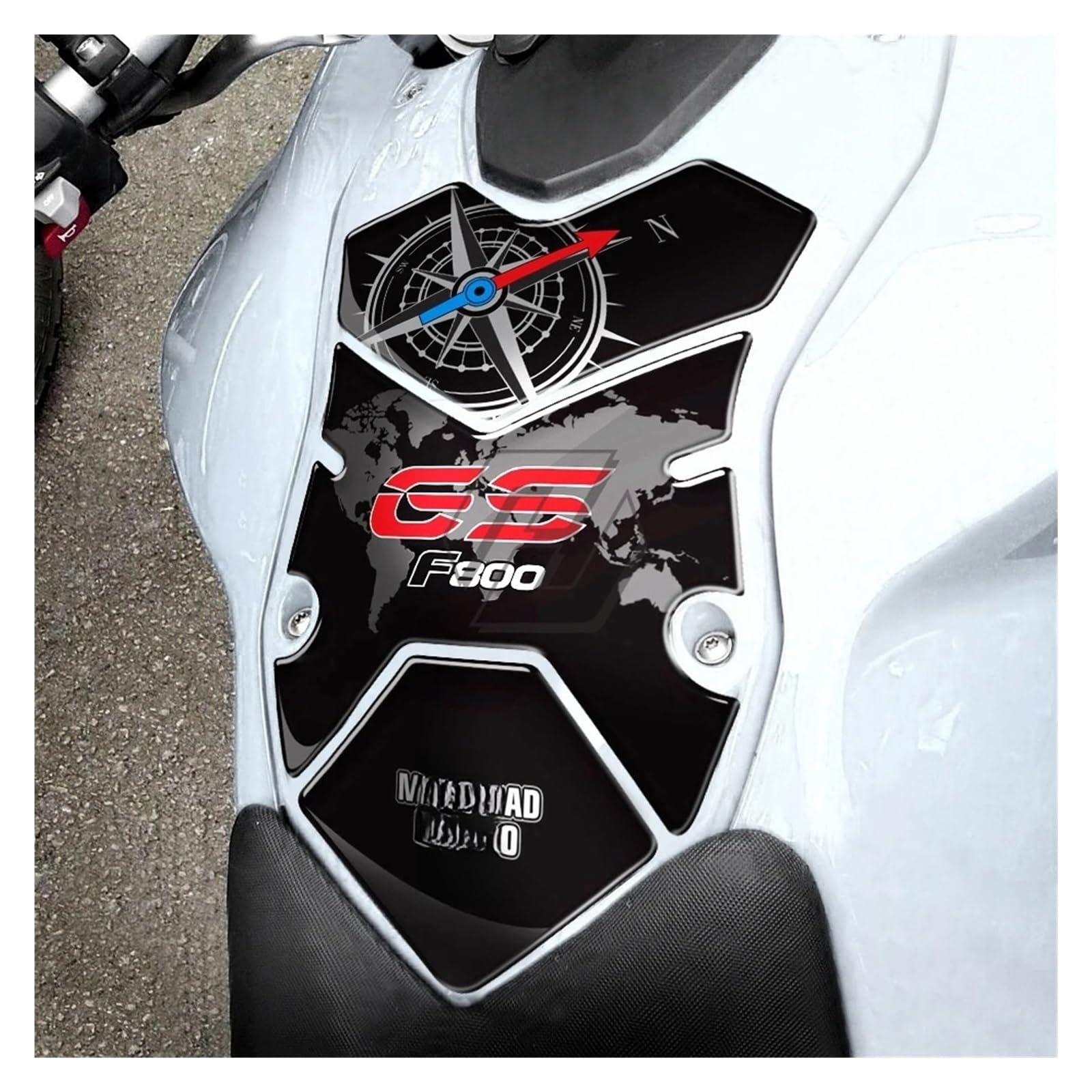 for F800GS Tankpad F800 GS 2008-2012 3D Motorcycle Fuel Gas Tank Pad Protector Motorbike Tank Sticker Weatherproof Polyurethane Fuel Tanks Pads