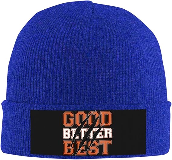 Good Better Best Good Better Best Bears Knit Beanie Winter Hat Warm Soft Cap Blue