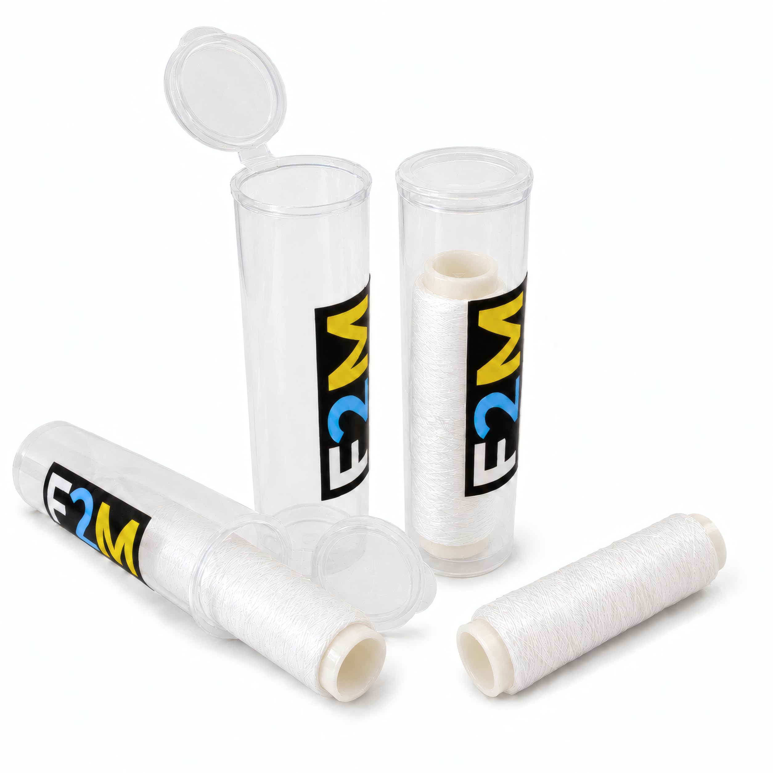 F2M - 0.30 mm Bait Elastic Thread, 2 Spools + 2 Watertight Tubes