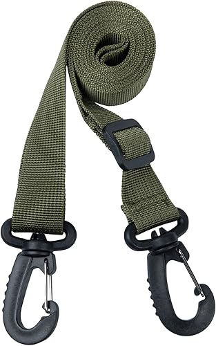 Vista 25 de OneTigris Correas de hombro de repuesto para bolsa de mensajero (2 unidades, negro)