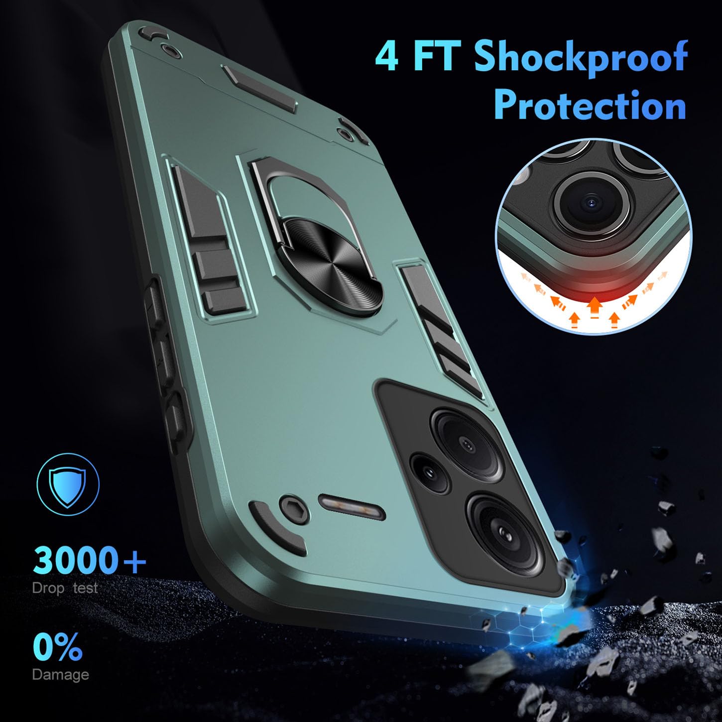 ILING Case for Xiaomi Redmi Note 13 Pro+ 5G/Plus 5G - Image 4