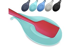 TEAL Silicone Spoon Rest for Stove Top