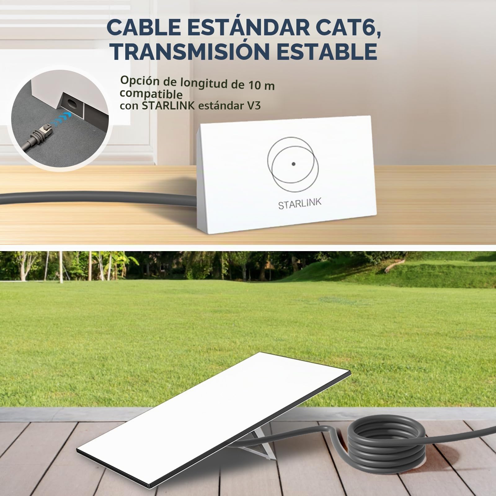 Starlik Gen 3 - Cable de Extensión Impermeable para Starlik Standard V3, Cable V3 para Generation 3(10M)