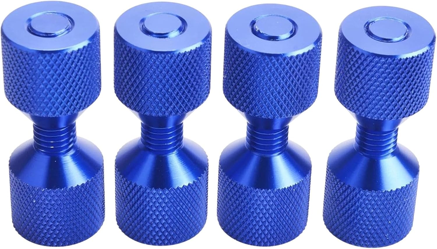 1-1/8" Flange 2 Hole Pins 6061 Aluminum Construction Set W/Anodized Oxide