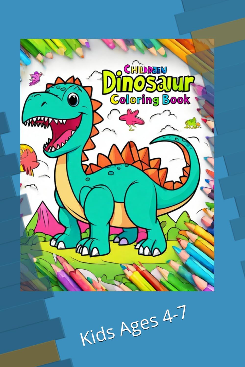 Dinosaur Coloring Book for Kids Ages 4–7