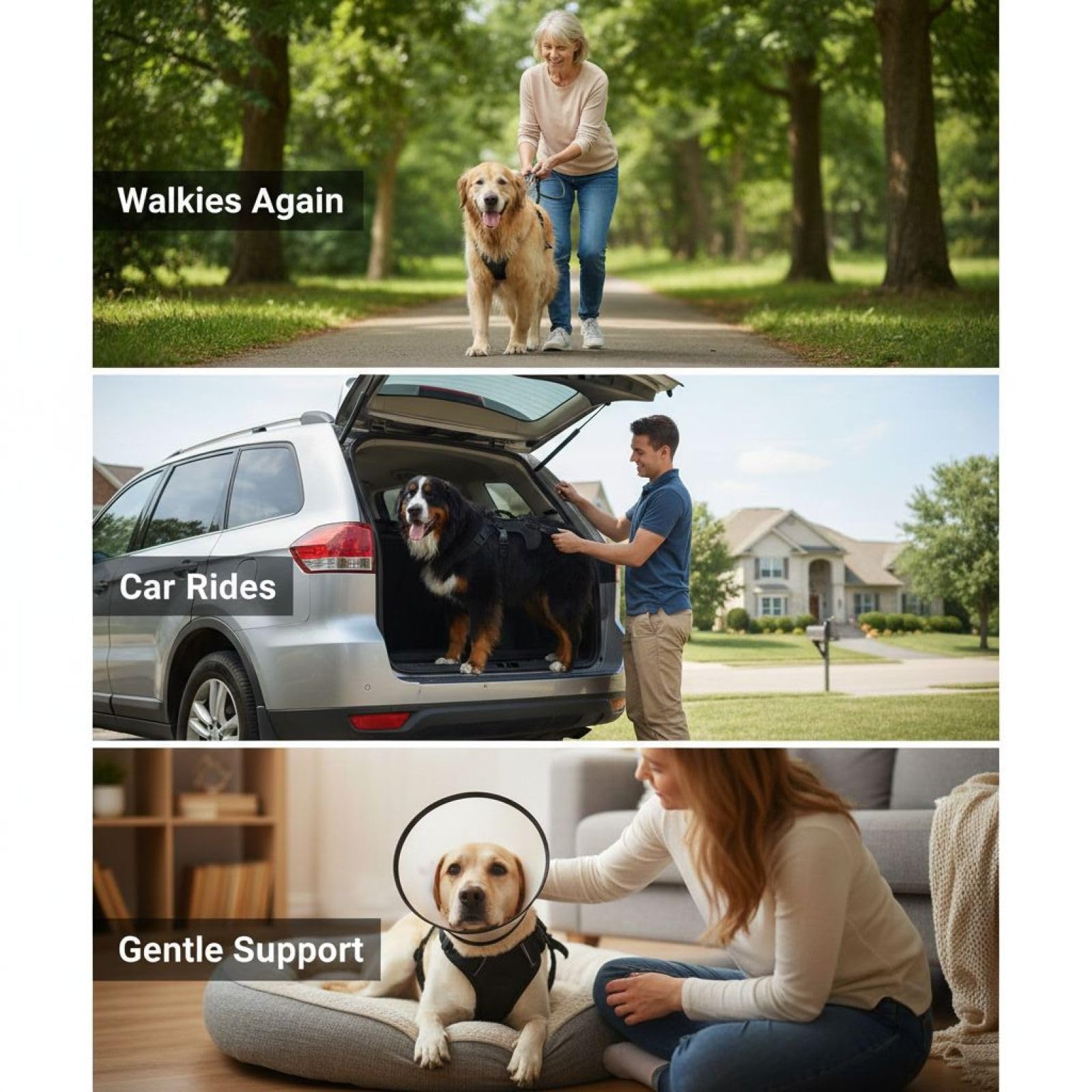 Arnés XL para perros grandes, arnés de soporte completo para perros con asa ajustable, chaleco de recuperación, ayuda de movilidad, arnés multifunción para perros mayores y con problemas de movimiento