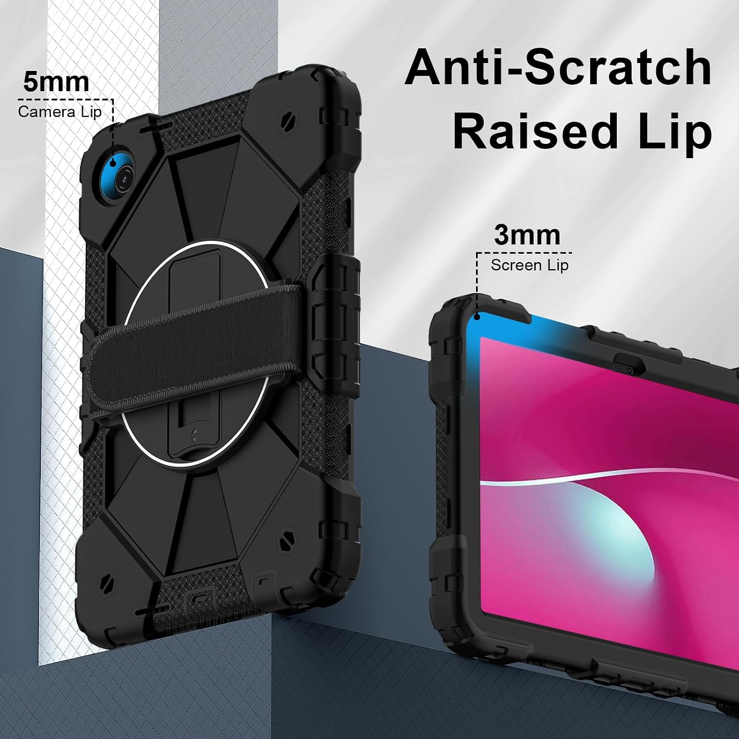 Lunivop for T-Mobile Revvl Tab 2 Case 10.1 Inch 2025 Black image 2