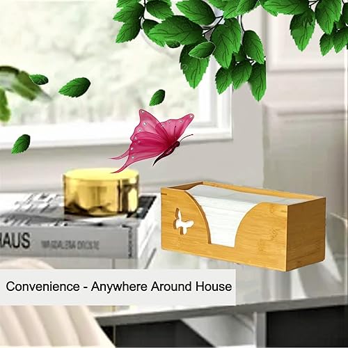 Miniatura 6 de Dispensador de toallas de papel plegable en C para encimera con mariposa grabada, compatible con servilletas de mano plegadas en C, multipliegues,