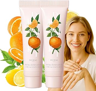 DEMIKI Shea Butter Hand Cream for Dry Cracked Hands,Japanese Skin Care Hand Lotion with Shea Butter, Coconut Oil, Hand Cream for Women,Travel Essentials,Travel Size 2pcs/50gx2/1.7fl.ozx2